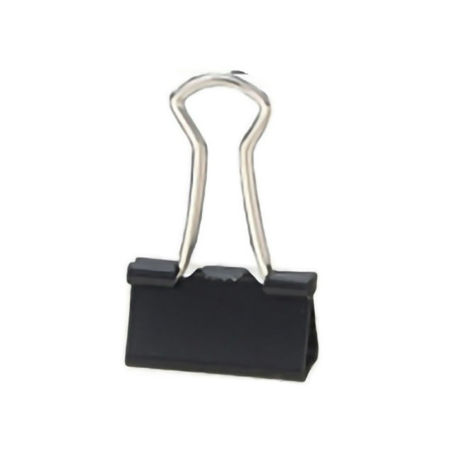 Pinces à Sacs Résistantes à l'Usure en Acier Inoxydable, Pinces à Reliure en Fer pour Aliments et Vêtements pour Bureau, Maison, École Noirnoir 32 mm