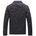 thumbnail image 6 of WenVen Men's Spring Work Jacket Long Sleeve Canvas Trucker Coat Gray 2XL, 6 of 8