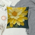 thumbnail image 2 of Qinduosi Outdoor Yellow Throw Pillow Covers of Spring Summer Decorative Cushion Cases Home Décor Decorations for Patio Couch Chair Sofa,Daisy Floral White, 2 of 5