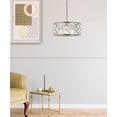 thumbnail image 3 of 1213 Madison Collection Pendant Lamp D:20in H:9in Lt:5 Polished Nickel Finish Royal Cut Crystal (Clear), 3 of 9