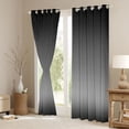 thumbnail image 3 of Homewish Modern Abstract Art Black Out Curtains,Minimalist Theme Curtains Pack of 2 (42x63 Each),Gray Black Ombre Bedroom Curtains For Girls Kids,Ultra Soft Home Decor, 3 of 6