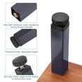 thumbnail image 3 of Unique Bargains 2 Pcs Adjustable Height Center Support Leg, 7Inch Bed Support Legs, Grey, 3 of 7