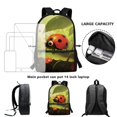 thumbnail image 6 of Uourmeti Polyester School Backpack Daypack with Cartoon Ladybug Design - Spacious for Student Daily Use and Short Travel Trips, 6 of 6