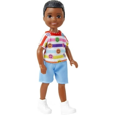 Barbie Chelsea Doll, Small Boy Doll Wearing Removable Romper with Brown Hair & Brown Eyes