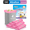 Pink, variant on Teivio 4 Gallon 130 Counts Small Trash Bags Garbage Bags, Bathroom Trash Can Bin Liners, Small Plastic Bags for home office kitchen, fit 12-15 Liter, 3,3.5,4.5 Gal, Clear