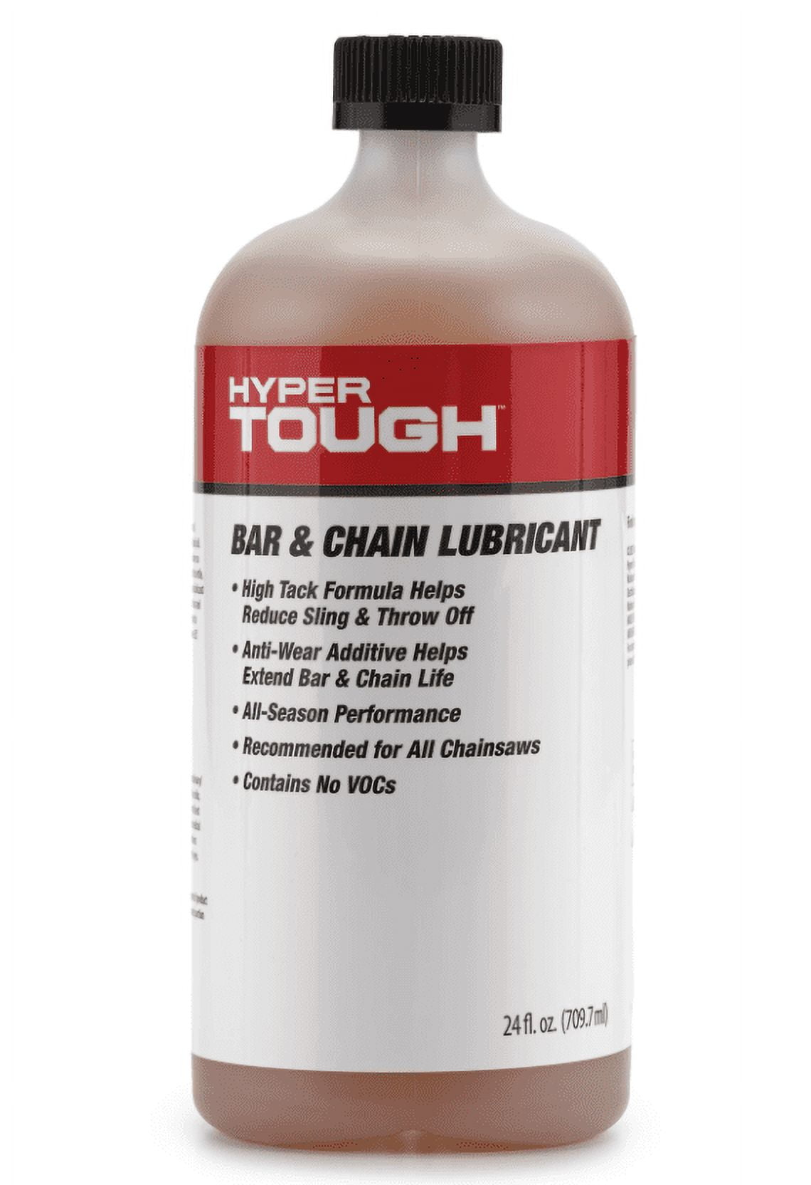 (2 pack) Hyper Tough (Hyper Tough Oils HY1BIO24) Bar and Chain Oil Liquid, 24 fl oz Bottle - Black (1 Pack)