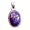 Purple Copper Turquoise, variant on Solid 925 Sterling Silver Pendant For Men Women, Natural Blue Larimar Cabochon Oval Gemstone Amazing Handcrafted Jewelry For Her Him