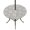 Gray, White, Gold, variant on Round Outdoor Tablecloth with Umbrella Hole and Zipper, Blue Spring Floral Tablecloth with Elastic Waterproof, Daisy Flowers Elegant Farmhouse Art Patio Table Covers for 45" - 54" Picnic Pool Tables