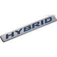 thumbnail image 2 of Hybrid Car Emblem, 3D Metal Logo Car Side Fender Rear Trunk Emblem Badge Decals Sticker Replacement for Jeep Dodge Chevrolet Honda Nissan Ford Toyota (Chrome Blue), 2 of 3