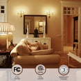 thumbnail image 5 of 6 Pack Chandelier Light Bulbs CA11, Dimmable E12 LED Candelabra Bulbs, Flame Tip Light Bulbs, 4.5W(40W Eqv.), 300lm, Ceiling Fan Light Bulb, Amber Glass, 2000K Soft Warm, 5 of 7