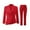 Red, variant on Womens 2 Piece Suit Lady 1 Button Business Work Slim Fit Jacket Pants Set Womens Tuxedo Suit Weavers Pants Women Jumpsuit Dressy Interview Pants Suits for Women Womens Dressy Rompers And Jumpsuits