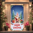 thumbnail image 3 of Colorful Theme Gnome for Christmas Banner Fun Decorative Design Christmas Party Decor Unique Polyester Material for Holiday Celebration Christmas Decoration Kids Party, 3 of 5