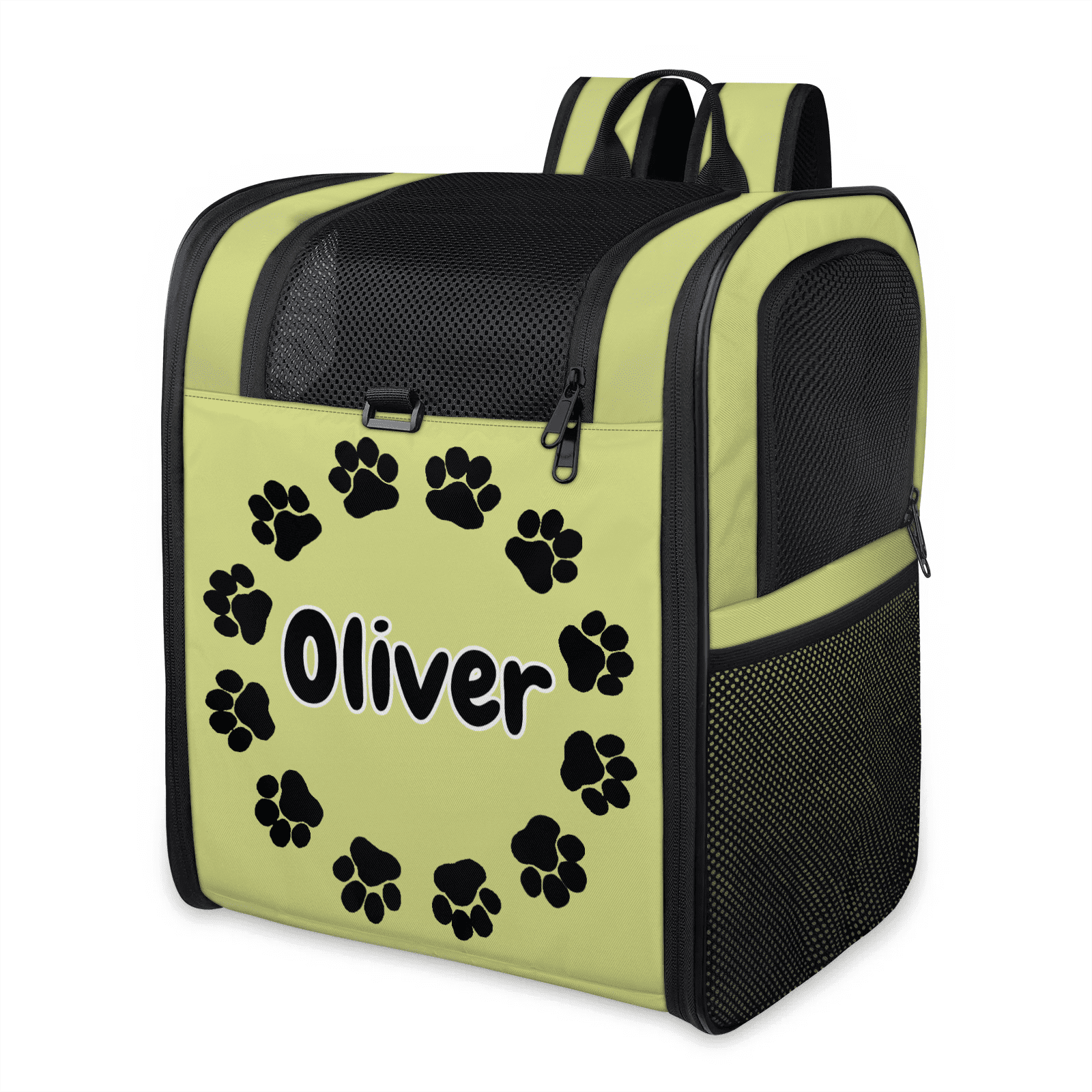 Custom Name Cat Carrier Backpack,Peresonalized Pet Backpack for Small Dogs & Cats Under 13lbs,Ventilated Pet Backpack Bag for Camping Biking Hiking Travel