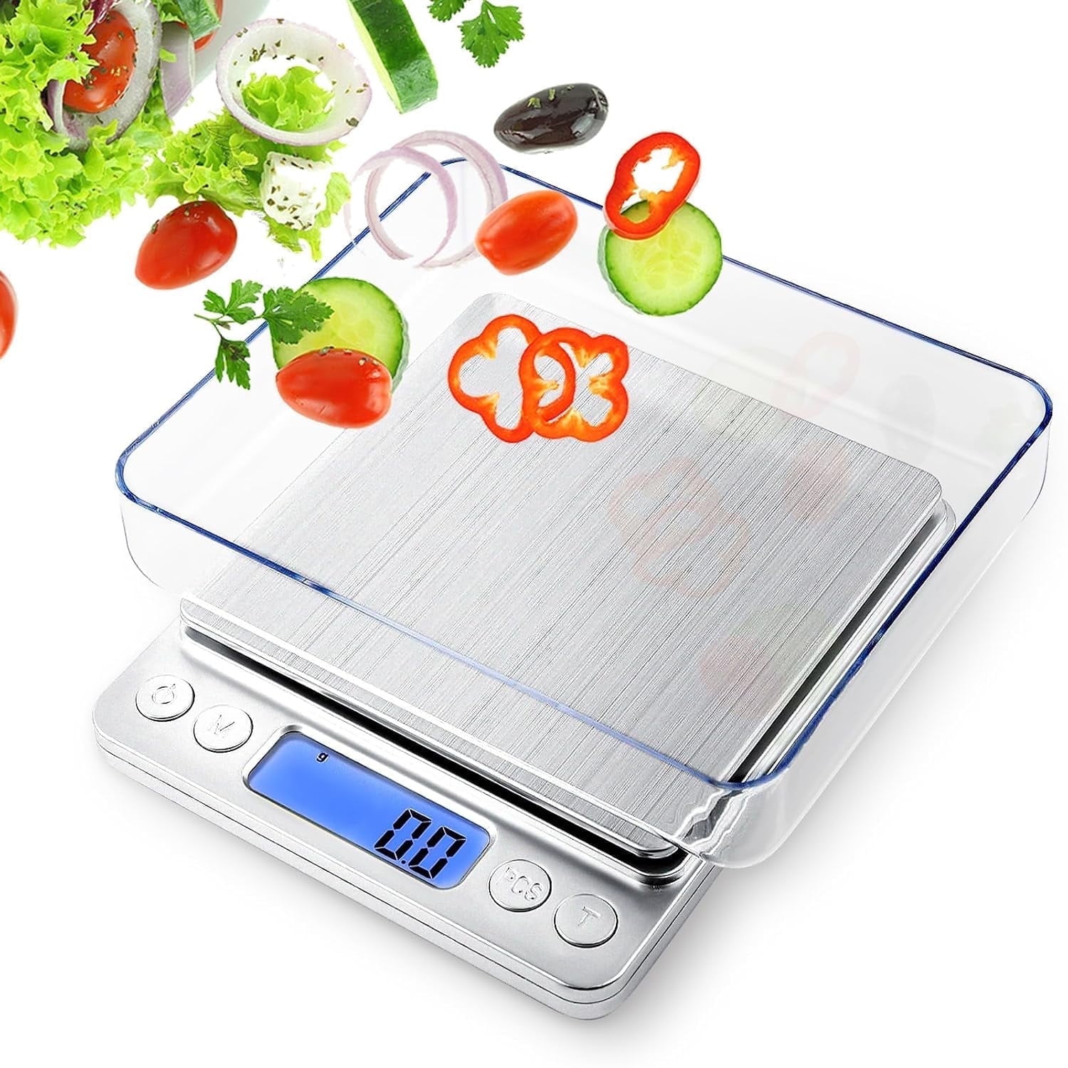 Shatterproof Scale No Assembly Required Scale Excellante 22-Pound Mechanical Scale ...