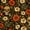 Color 2, variant on Peel and Stick Wallpaper Skulls Floral Antlers gothic Orange Vintage Botanical Ornament Dark Wall Mural 17.7in x 9.8ft Self Adhesive Removable Wall Paper for Dorm Bedroom Cabinets