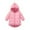 Pink, variant on Mercatoo Toddler Boy Cute Dinosaur Hooded Puffer Jackets Girls Winter Coats Warm Zip up Padded Outerwear Windproof Outdoor Clothes