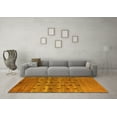 thumbnail image 3 of Ahgly Company Indoor Rectangle Abstract Yellow Modern Area Rugs, 7' x 10', 3 of 4