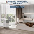 thumbnail image 4 of Portable Air Conditioner 12,000 BTU, 3-in-1 Cooling, Fan & Dehumidifier, Drain-Free AC Unit with Sleep Mode, 24H Timer, Remote & Window Kit for Bedrooms 190–250 Sq Ft, White, 4 of 7