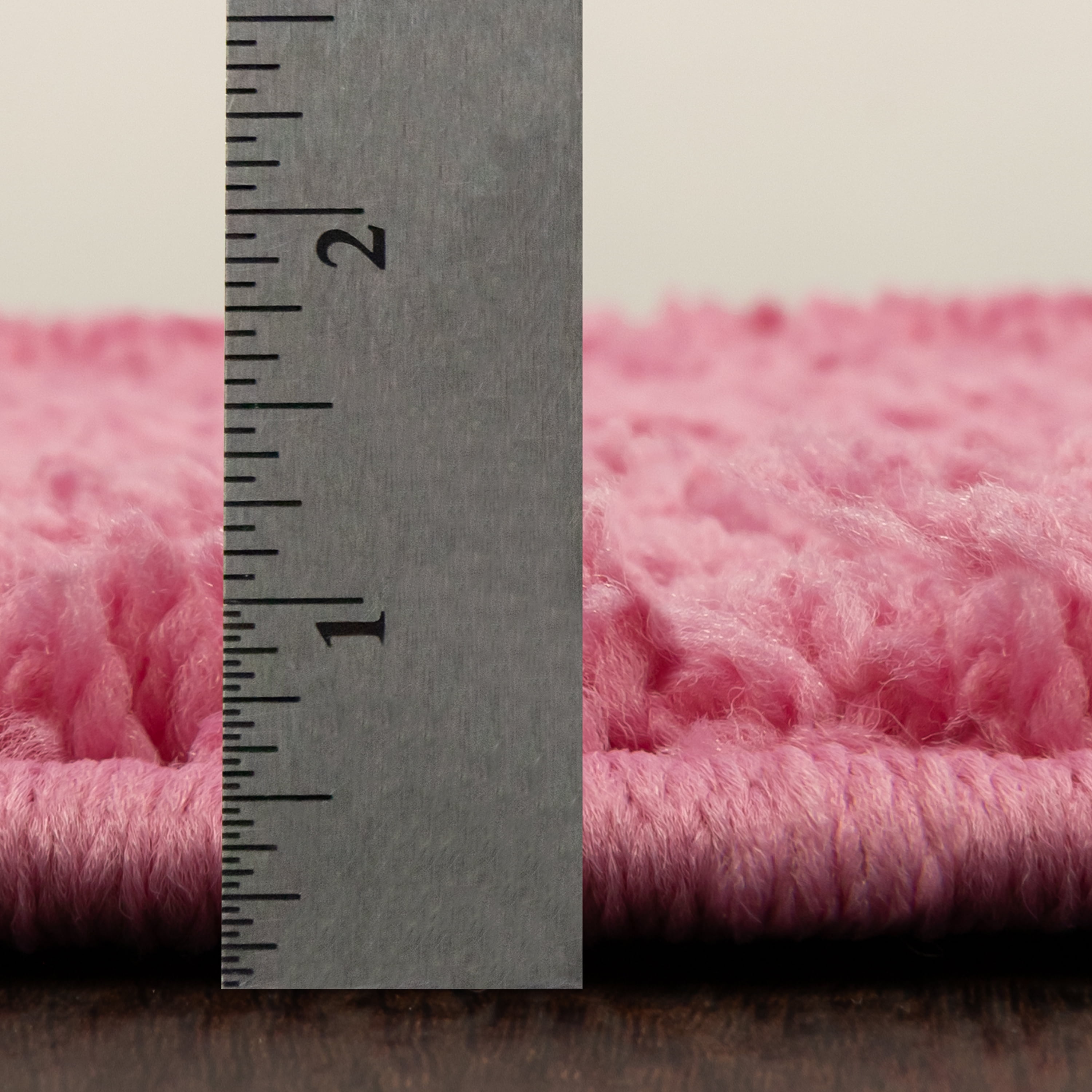 (2 pack) Mainstays Traditional Solid Pink Youth Shag Indoor Area Rug 3' x 4'8"