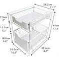 thumbnail image 4 of Sink shelving kitchen under the platform seasoning bottle rack storage rack table telescopic push pull drawer type cabinet, 4 of 6