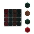 thumbnail image 2 of Seyotauo 16 Pcs Velvet Christmas Ball Ornaments -Flocked Shatterproof Christmas Tree Decorations Plastic Xmas Decorative Hanging Ornaments for Xmas Home Decor,4 Style, 2 of 7