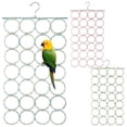 thumbnail image 1 of 3 piezas de juguetes de red de cuerda para escalar pájaros, redes para escalar pájaros para jaula, columpios de perca de cuerda para pájaros, puente de cuerda de escalera, hamacas colgantes para loros, 1 of 6