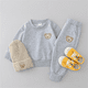 thumbnail image 1 of PatPat Ropa para bebés y niños pequeños, conjunto de sudadera y pantalones de estilo oso (2 piezas), 1 of 2