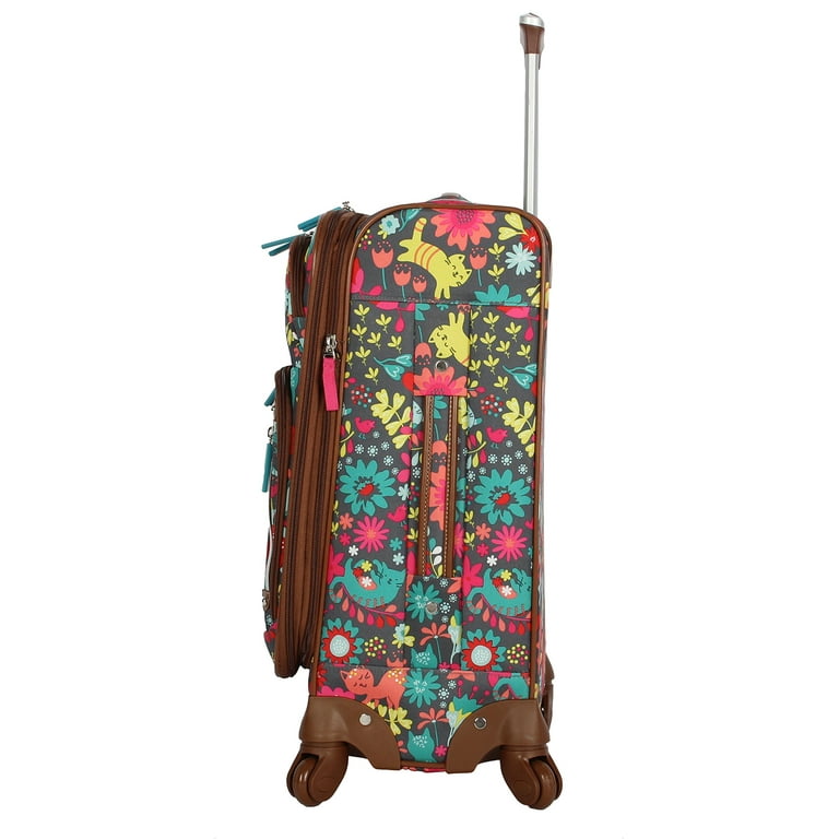 Lily Bloom Adult Playful Garden Spinner Carry On Luggage and Luggage Set Walmart