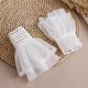 thumbnail image 4 of Gótico Retro desmontable manga s falsos  encaje Patchwork Lolita princesa suéter muñequera decorativa Blanco Yuyangstore puños desmontables para mujer, 4 of 8