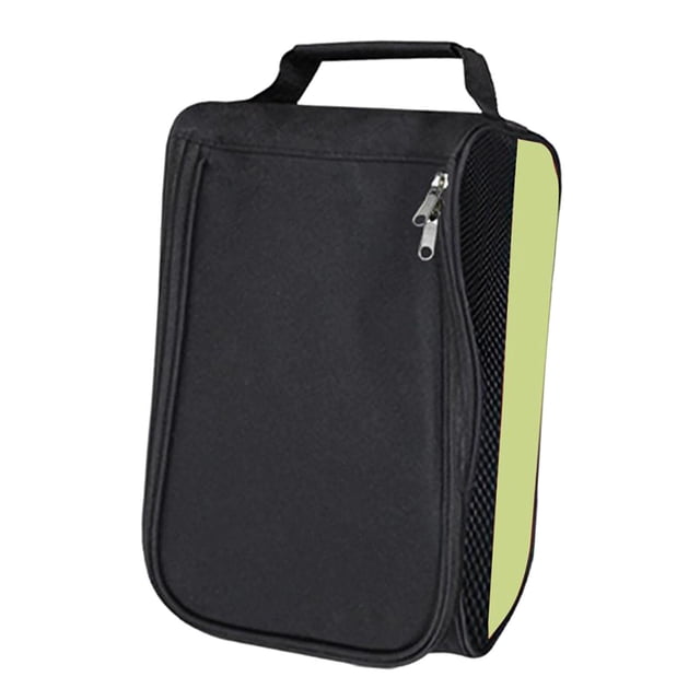 Bolsa para zapatos de golf, bolsa para zapatos de golf, con cremallera, multiusos, resistente, para deportes verde