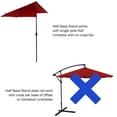 thumbnail image 4 of Pure Garden 20lb Half Round Umbrella Base for Patios and Balconies (Black), 4 of 7