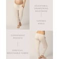 thumbnail image 2 of Kindred Bravely Everyday Maternity Joggers/Lounge Pants for Women (Oatmeal Heather, Small Tall), 2 of 5