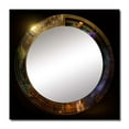 thumbnail image 2 of Designart "Celestial Equations Ancient Mapping III" Astrology Square Mirror For Wall Decor - Large Gold Square Mirror Printed Wall Decor - Modern Square Living Room Mirror, 2 of 5