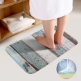 thumbnail image 3 of Wooden Wall Texture Bathroom Rugs, 2 Pieces Bath Rug Mat U Shaped Toilet Rugs, Soft Absorbent Bath Rugs, Machine Washable, Non-Slip Bath Mats For Tub, Shower And Bath Room, 3 of 6