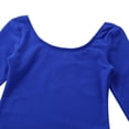 thumbnail image 3 of Miutii Kids Girls Long Sleeve Leotard Ballet Bodysuit Basic Dancewear Gymnastics Ballet Dance Leotard Dark Blue 10, 3 of 8