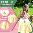 thumbnail image 4 of GASTROPOD Dog Dresses for Small Dogs Girl,Polyester Dog Clothes for Small Dogs,Cozy Wear with Flower Dog Dresses,Yellow,M, 4 of 7