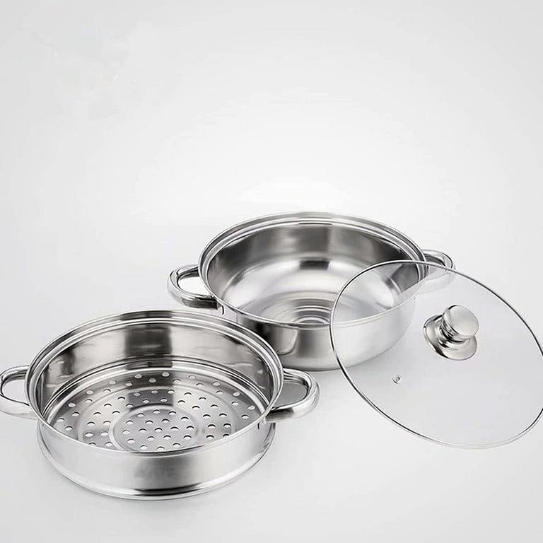 40cm Stainless Steel 3 Tier Layer Steamer With High Lid Dome – R