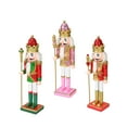 thumbnail image 2 of 3 Pieces Wooden Nutcracker Ornaments Christmas Decoration Photo Props Decorative, 2 of 9