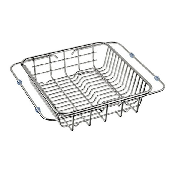 EGNMCR Sink, Basket, Stainless Steel Sink, Vegetable Sink, Telescopic Kitchen Storage Rack, Dish Storage Rack, Kitchen Supplies Drainage basket