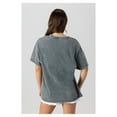 thumbnail image 2 of Women's Gameday Couture  Gray Baltimore Ravens Oversized Classic Grind Washed T-Shirt, 2 of 4