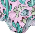 thumbnail image 4 of Styles I Love Infant Baby Girl Pineapple Cactus Printed One-Piece Swimsuit Summer Beach Bathing Swimwear (Cactus, 100/2-3 Years), 4 of 8