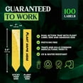 thumbnail image 5 of Catchmaster Dual Action Plant Labels & Sticky Traps 100PK, Indoor Outdoor Plant Stakes, 5 of 7
