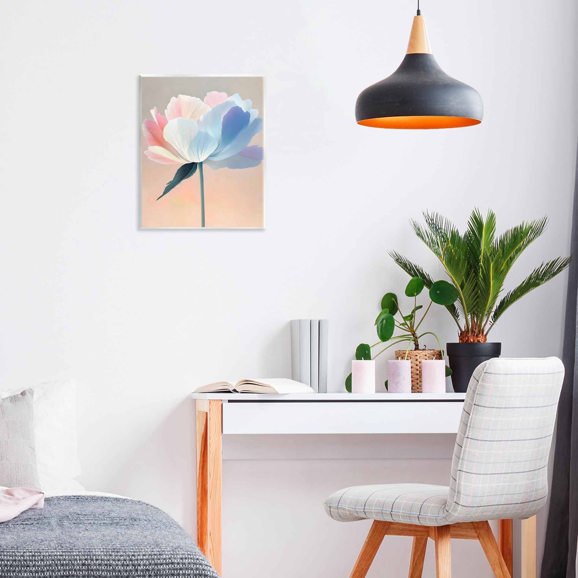 Stupell Industries Pink & Blue Flower Serenity Wall Plaque Art, design by The Prints Vibe