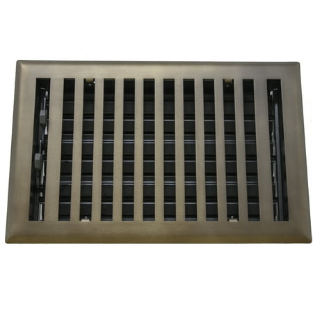 

6 x 14 Madelyn Carter™ Modern Chic Oil Rubbed Bronze Wall and Floor Vent Cover - Steel (7.25 x 15.5 Overall)