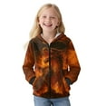 thumbnail image 4 of Chaqlin Fire Dragon Fluffy Hooded Pullover for Kids and Youth - Trendy Fall Jacket with Long Sleeve for Outdoor and Daily Wear, 4 of 7