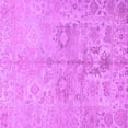 thumbnail image 1 of Ahgly Company Machine Washable Indoor Square Oriental Purple Traditional Area Rugs, 3' Square, 1 of 4