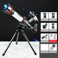 thumbnail image 5 of Astronomical Telescope For Kids, Beginner Telescope With Tripod, Children's Space Science Gift With Star Finder And 20x 30x 40x Optical Glass Eyepieces, Red Stable Plastic Body, 5 of 9
