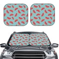thumbnail image 2 of Fotbe Watermelon 2-Piece Car Windshield Sun Shade | Sun Blocker for Car Windshield | Foldable Automotive Interior Accessories for Sun Protection-Small, 2 of 7