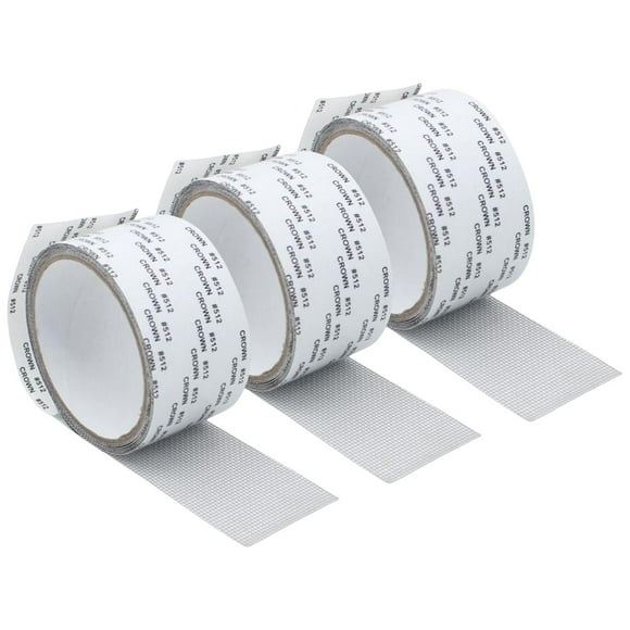 DOLITY 3 Pieces Door Screen Repair Tape Holes Cover Mesh Strong Adhesive Window Screen Dark Gray