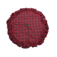thumbnail image 3 of Snowflake Red Plaid Christmas Tree Skirt 48.03x48.03IN - Christmas Decorations, Decor, Holiday, Xmas, Festive, Seasonal, Home, Indoor, Outdoor, Party Supplies, Gifts, Ornaments, 3 of 8